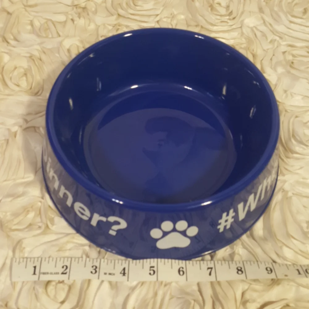 Pet Dog/Cat Bowl and Treat Jar Set New